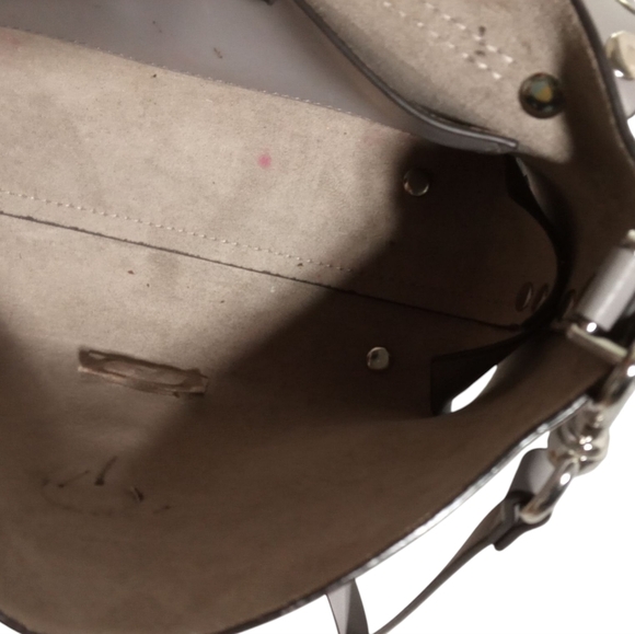 Rebecca Minkoff Gray Leather Studded Crossbody Bag with Adjustable Strap - Picture 6 of 9